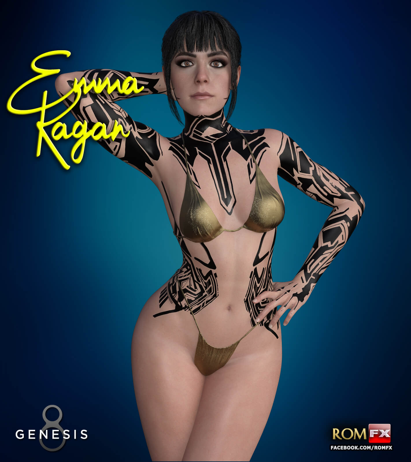 RFX Emma Kagan For G8F And G8.1F Daz Content