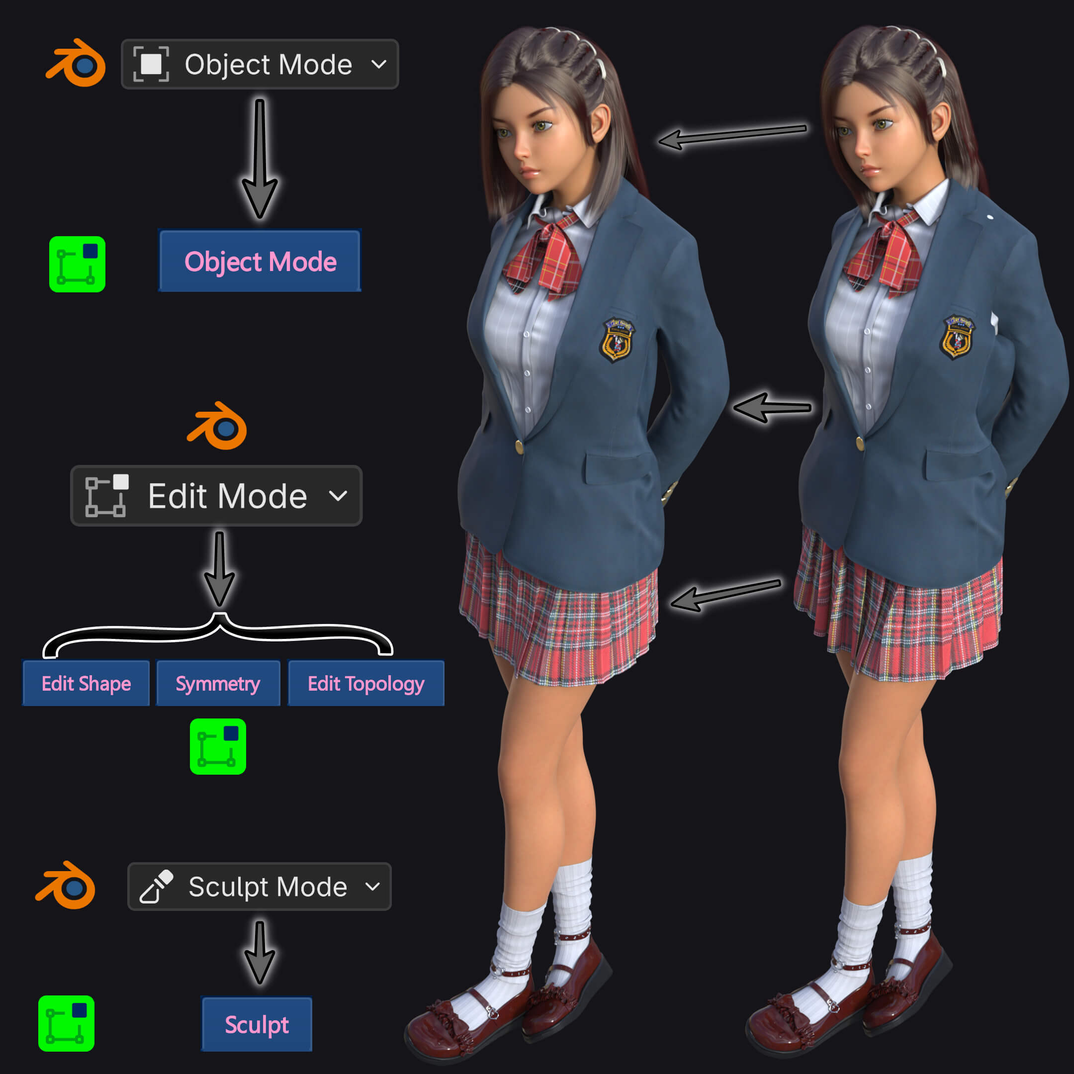 Daz Edit Mode Plugin by Rozu 3D Software or Plug-In