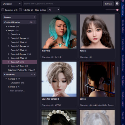 Rozu Content Library for Daz 6 and 4