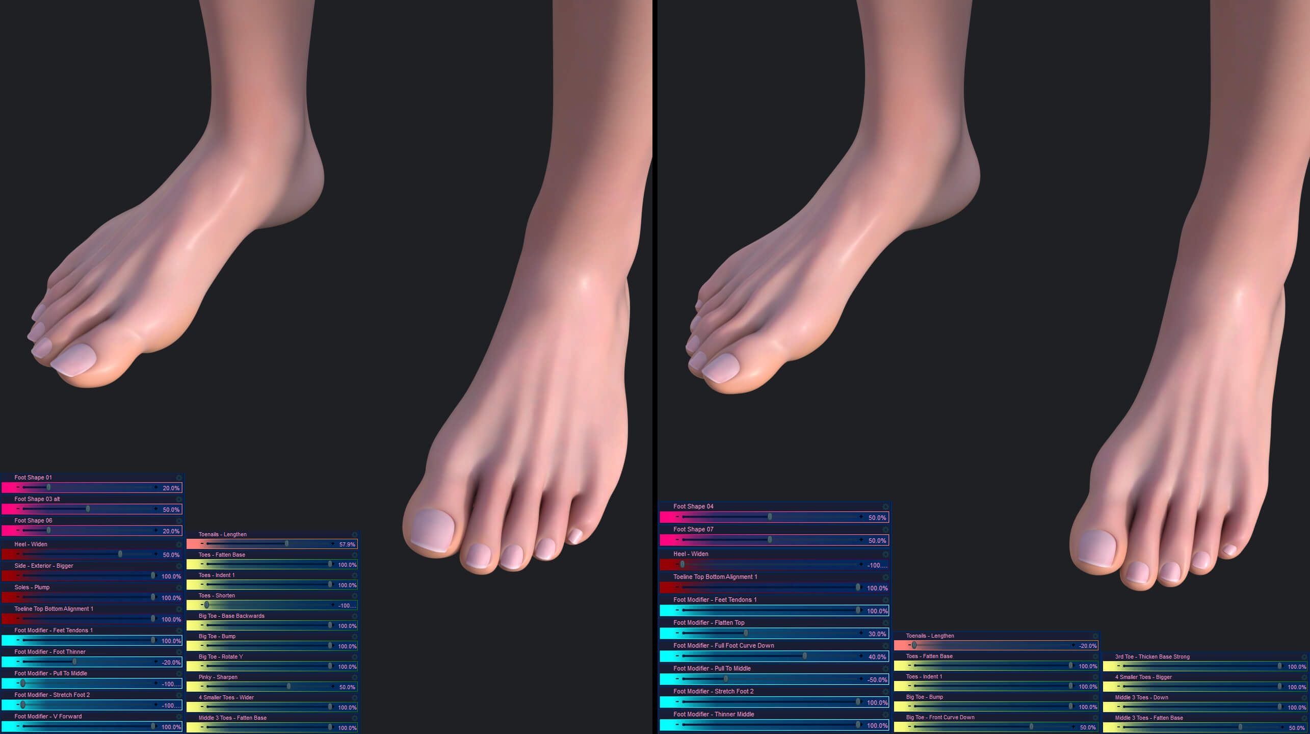 Rozu Genesis 9 Foot Morphs Pack Daz Content