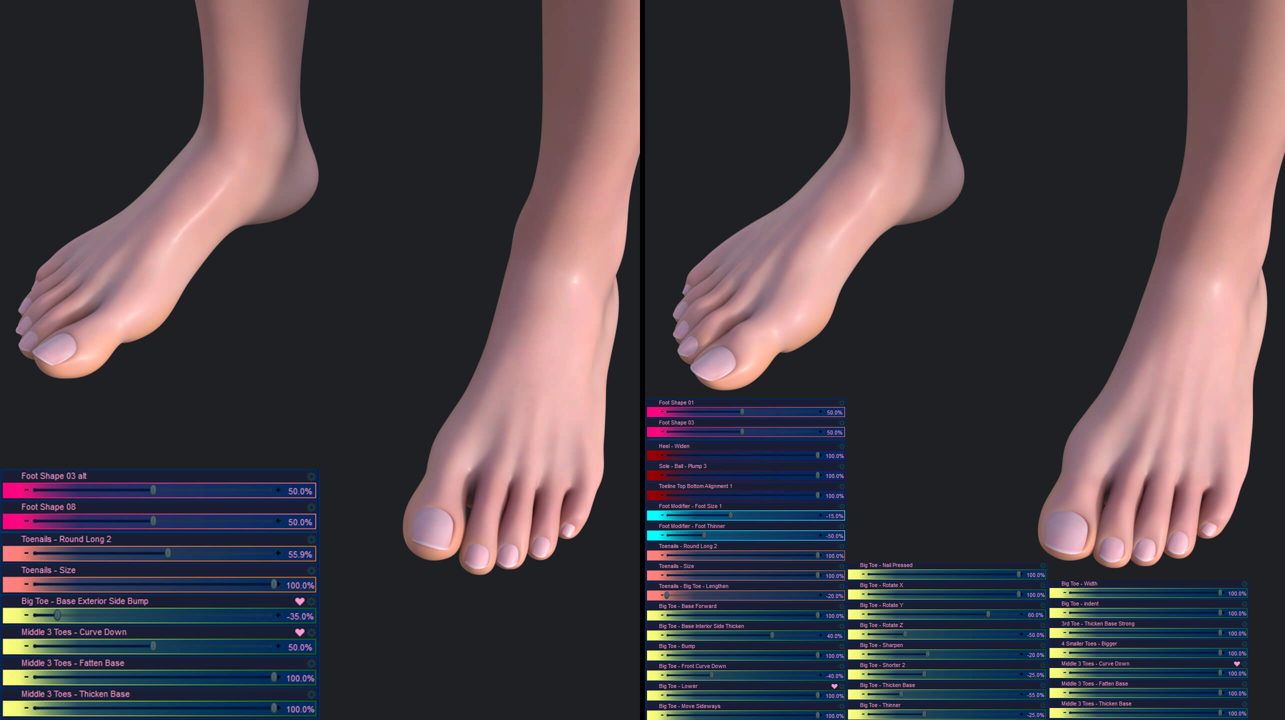 Rozu Genesis 9 Foot Morphs Pack Daz Content