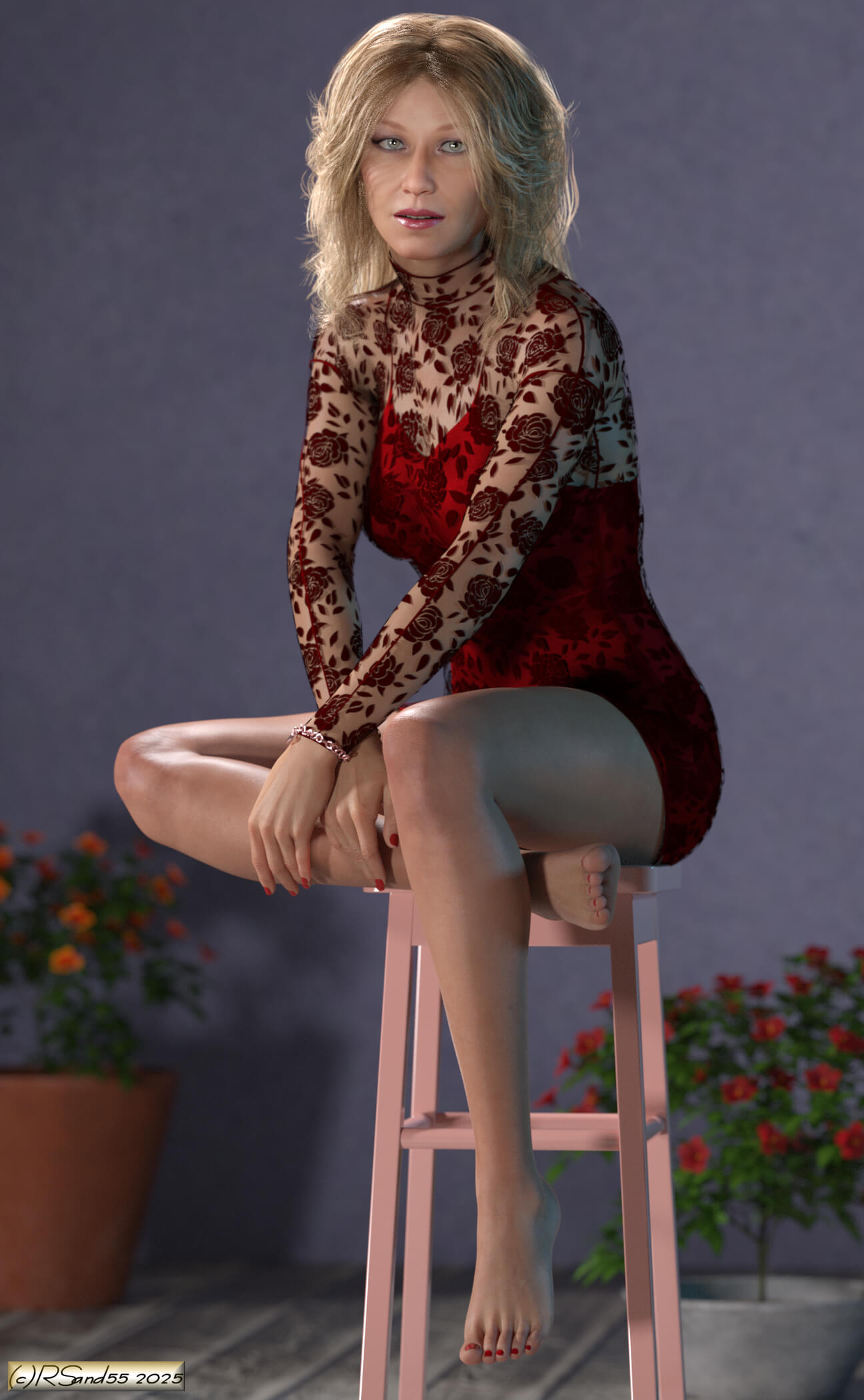 Aubrey Rose 3D Render, Digital Artwork by RSand55