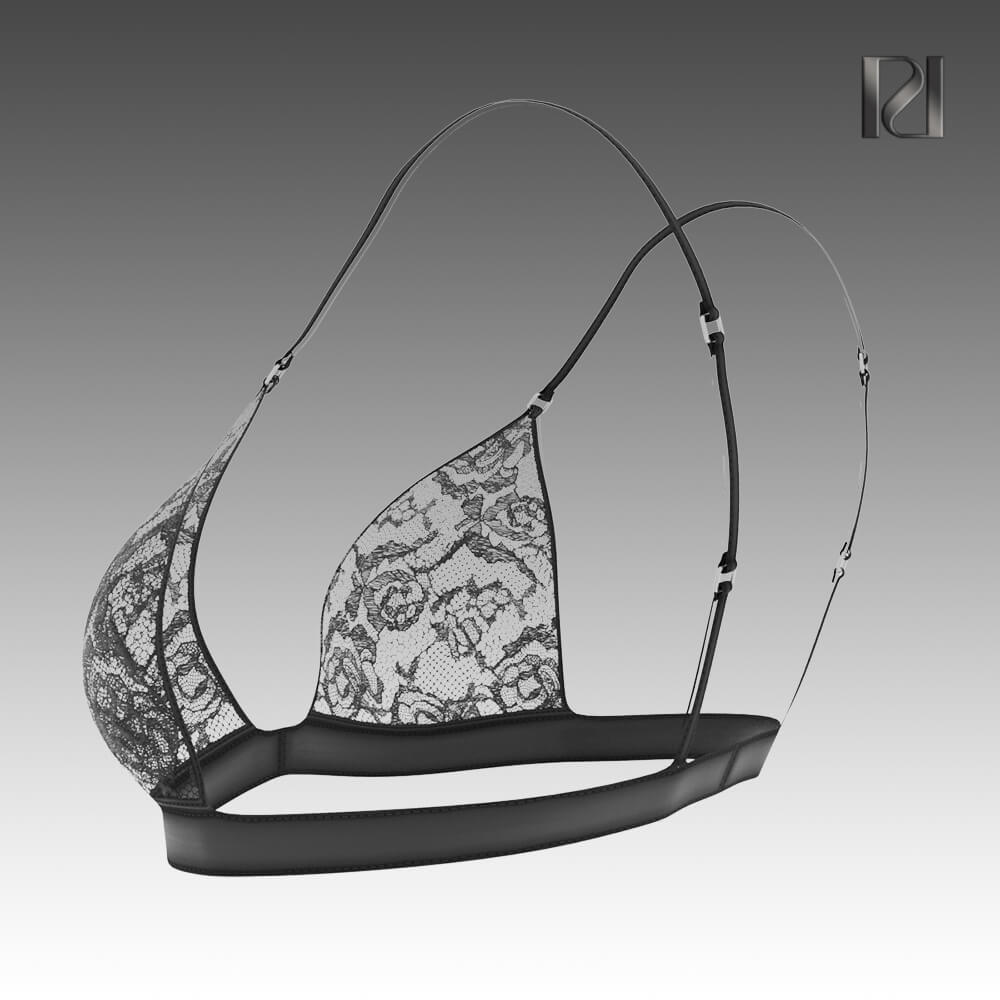 Lace Triangle Bra SS 138 - 3D Model by RumenD
