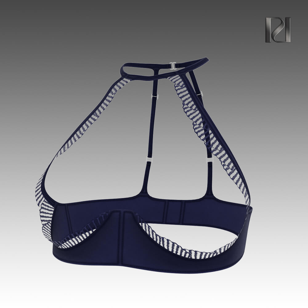 Open Lace Bra SS95 - 3D Model by RumenD
