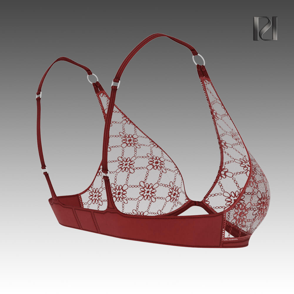 Triangle Bra SS 107 - 3D Model by RumenD