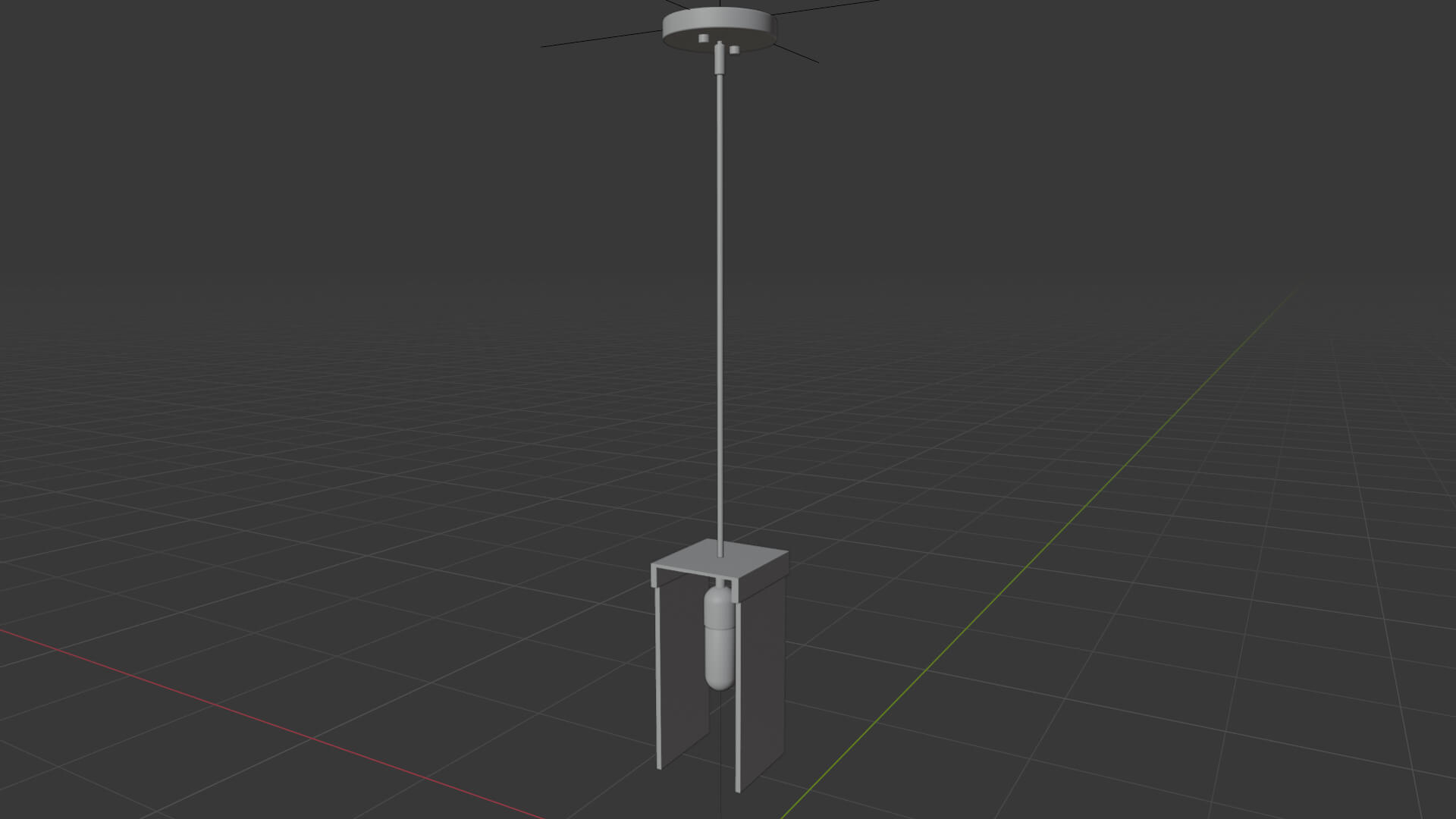 Adjustable Pendant Light Texture Glass Luxury Lamp 3D Model