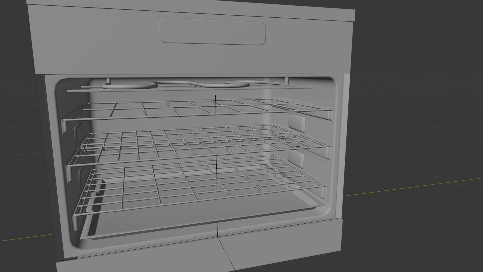 Built-In Kitchen Appliance Pack Oven Microwave Coffee Hood 3D Model