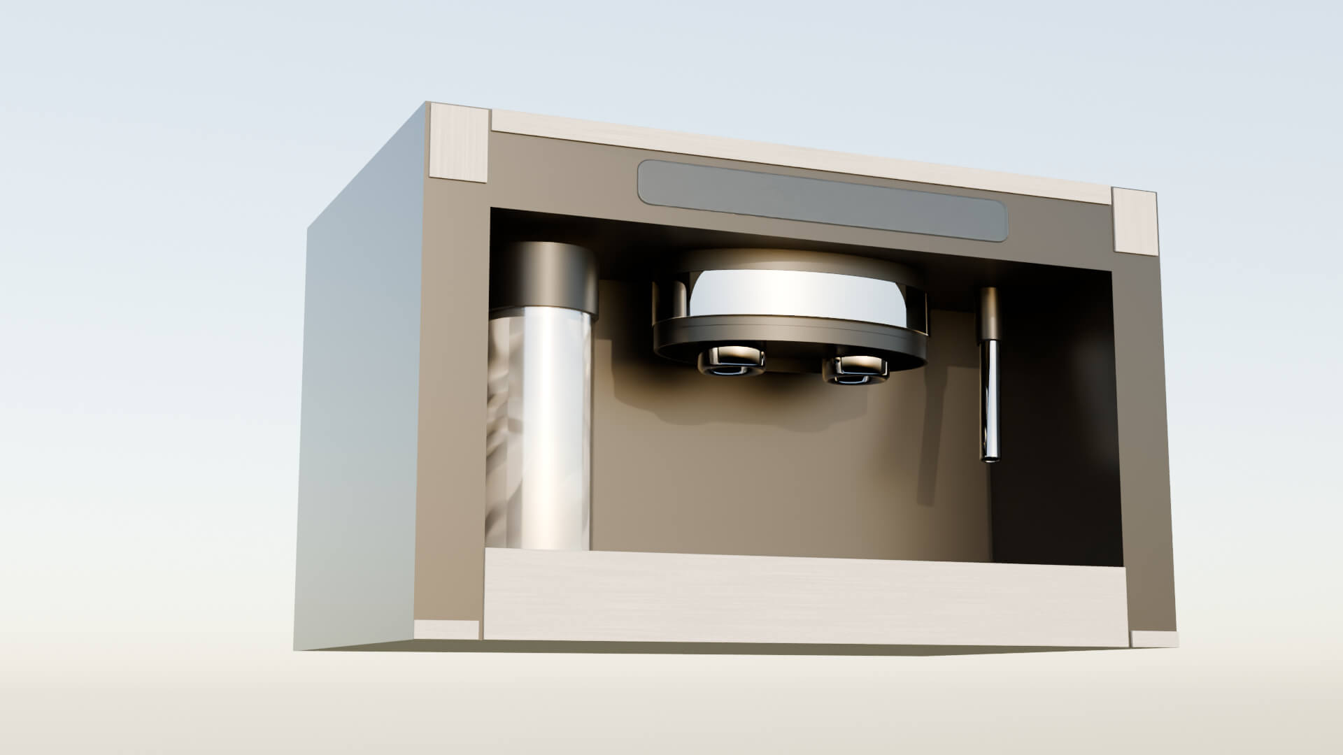 Professional Dual Espresso Machine Kitchen Appliance 3D Model