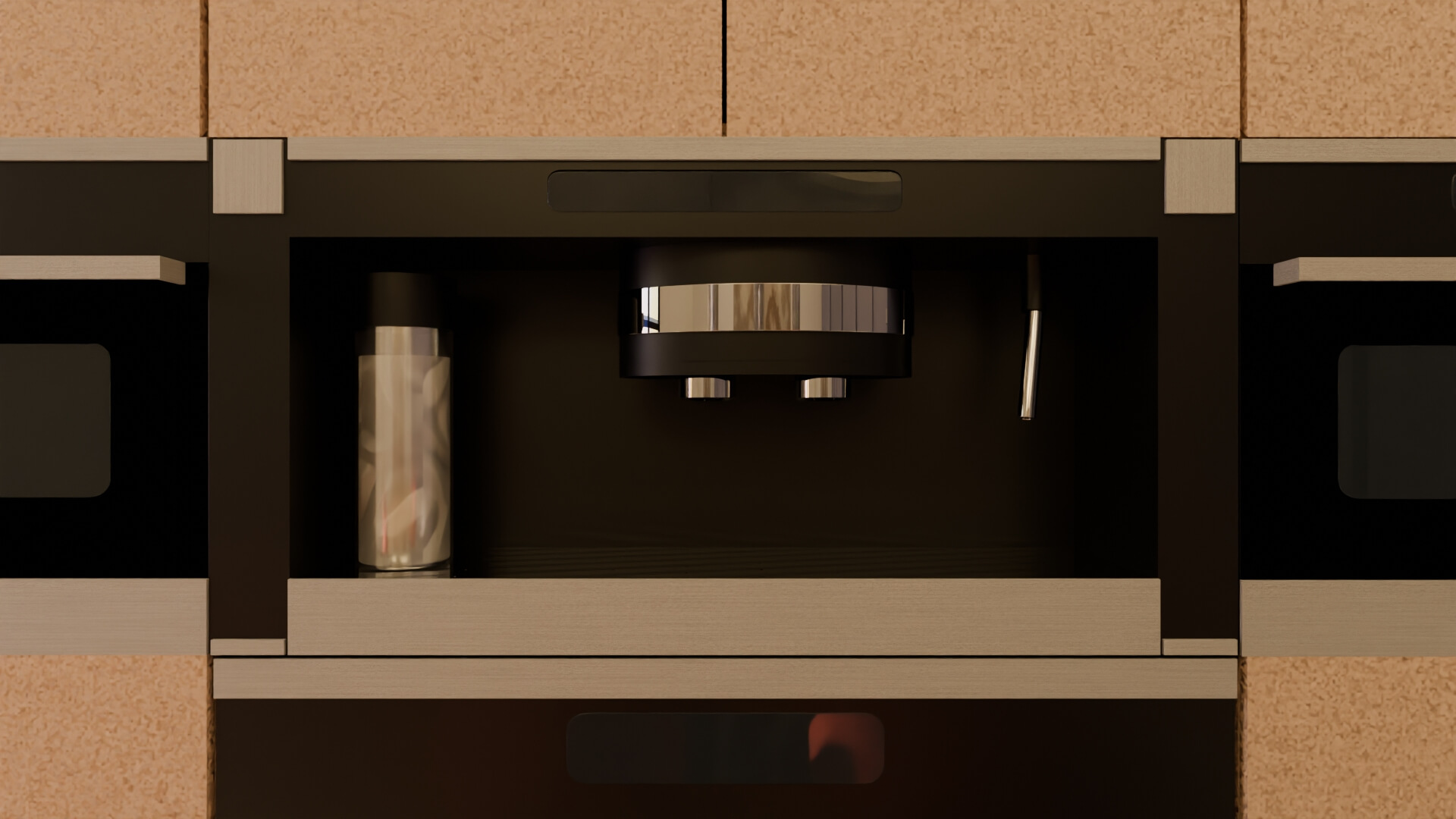 Professional Dual Espresso Machine Kitchen Appliance 3D Model