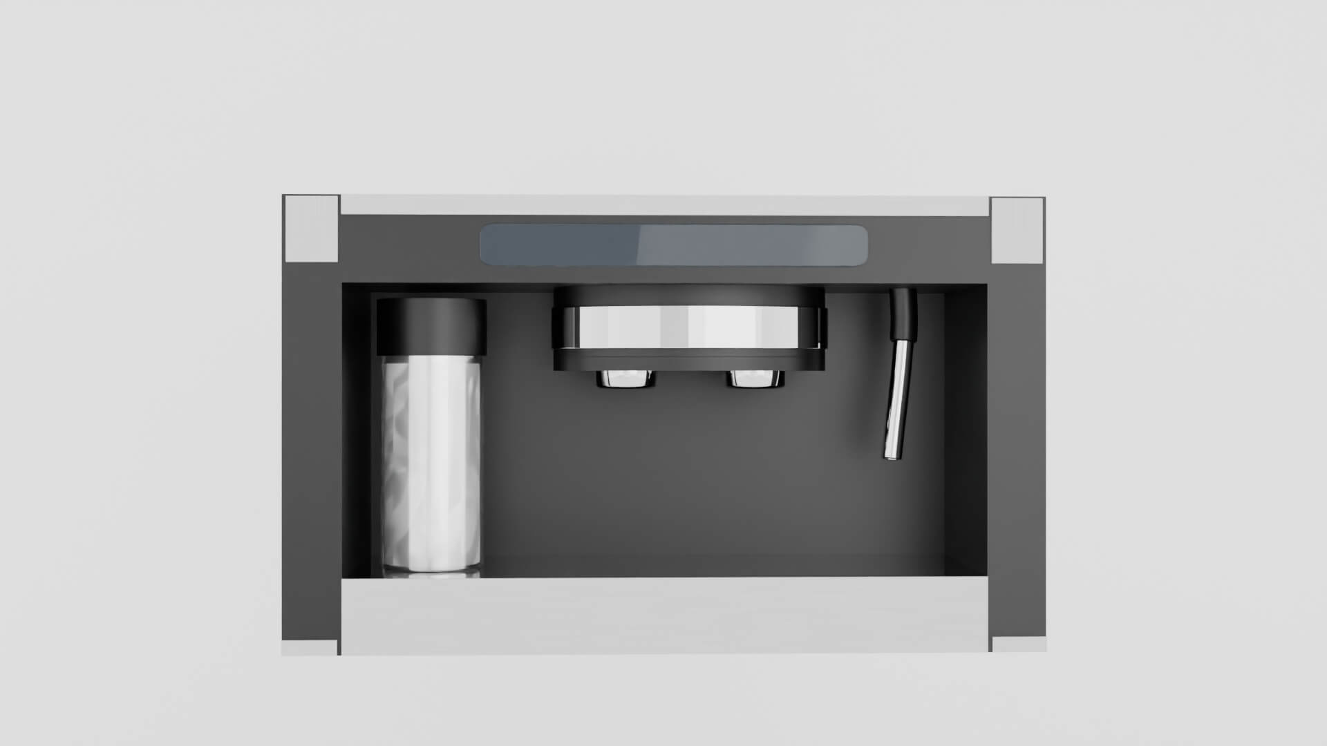 Professional Dual Espresso Machine Kitchen Appliance 3D Model