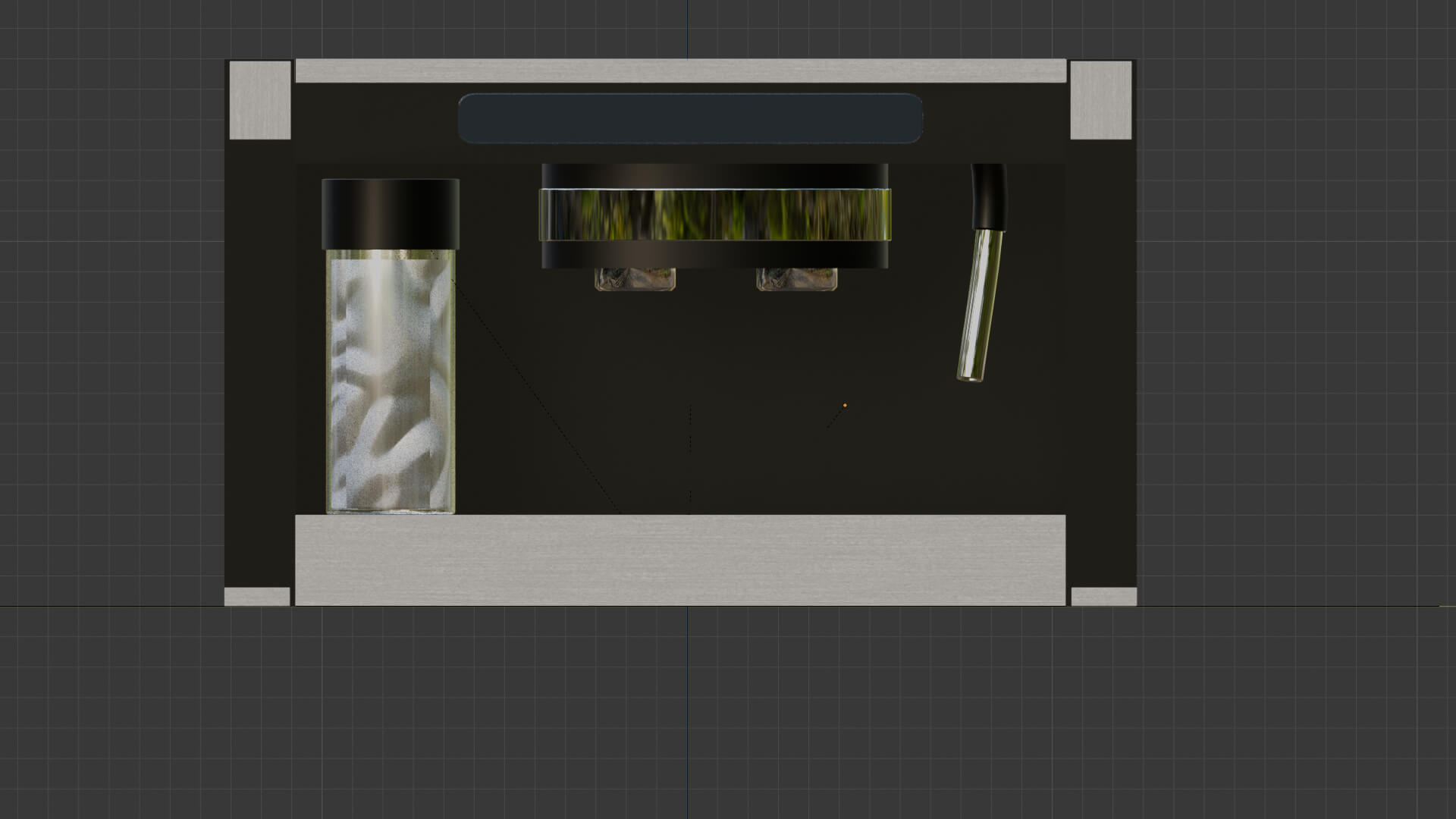 Professional Dual Espresso Machine Kitchen Appliance 3D Model