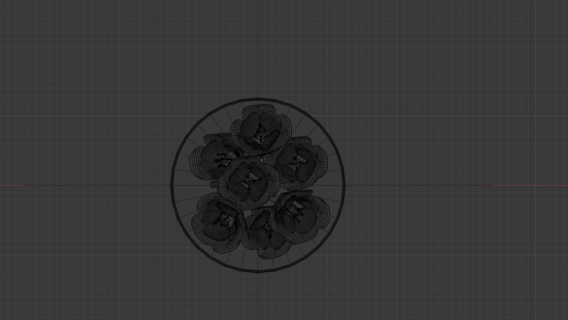 Tulip Flowers Vase Decor 3D Model