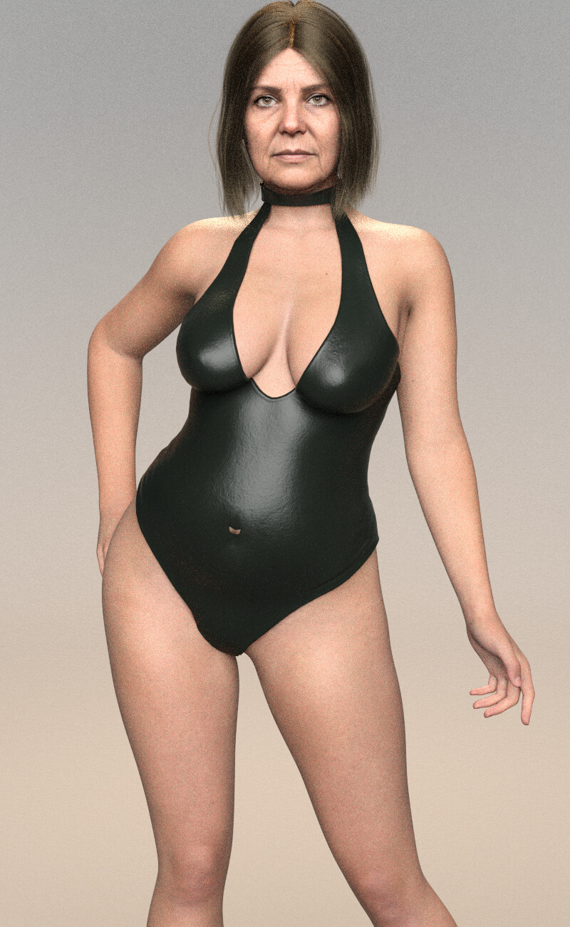 RZ Lina Genesis 9 Old Female Character Daz Content