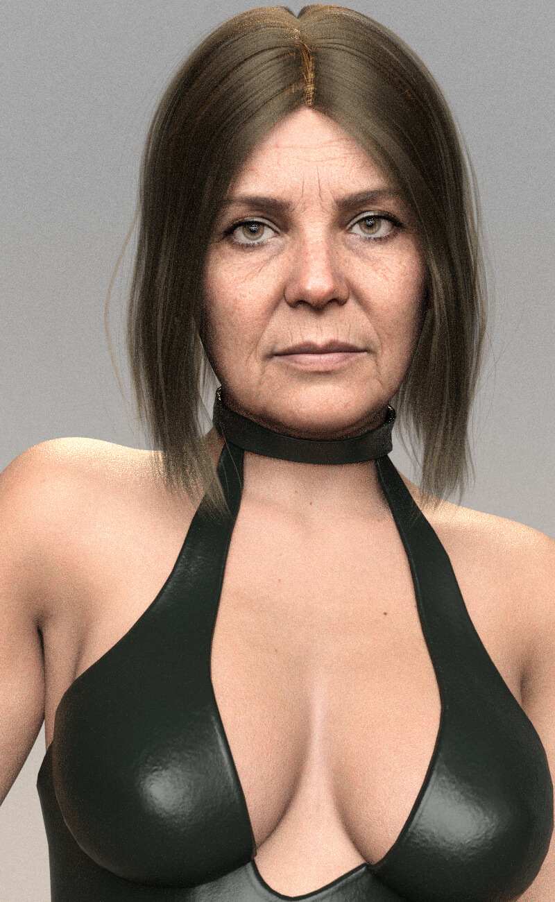 RZ Lina Genesis 9 Old Female Character Daz Content