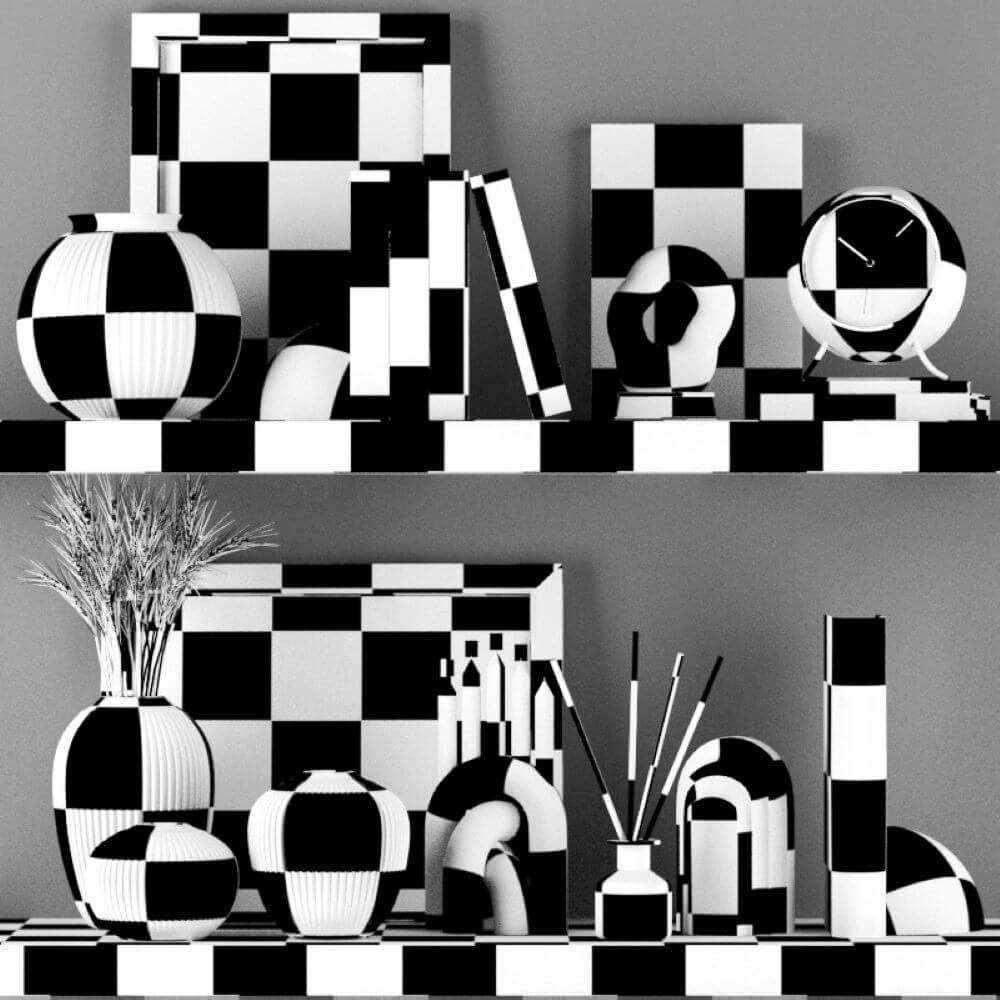 Decorative Set 01 3D Model