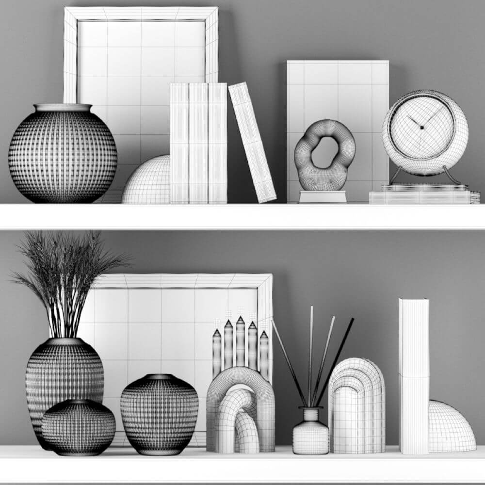 Decorative Set 01 3D Model