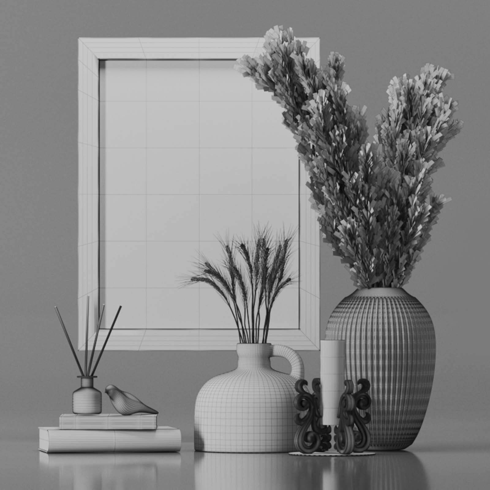 Decorative Set 02 3D Model