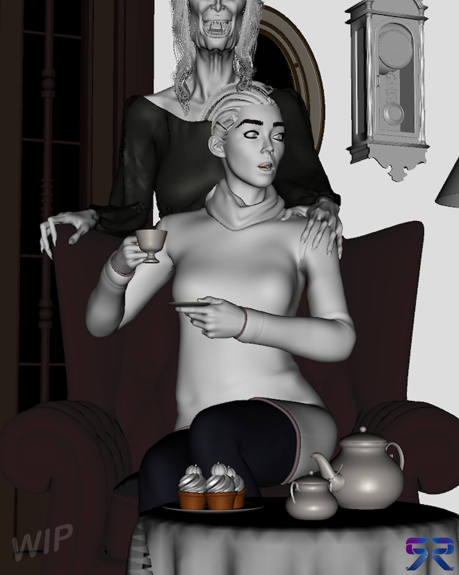 I insist 3D Render, Digital Artwork by Salvor Ross