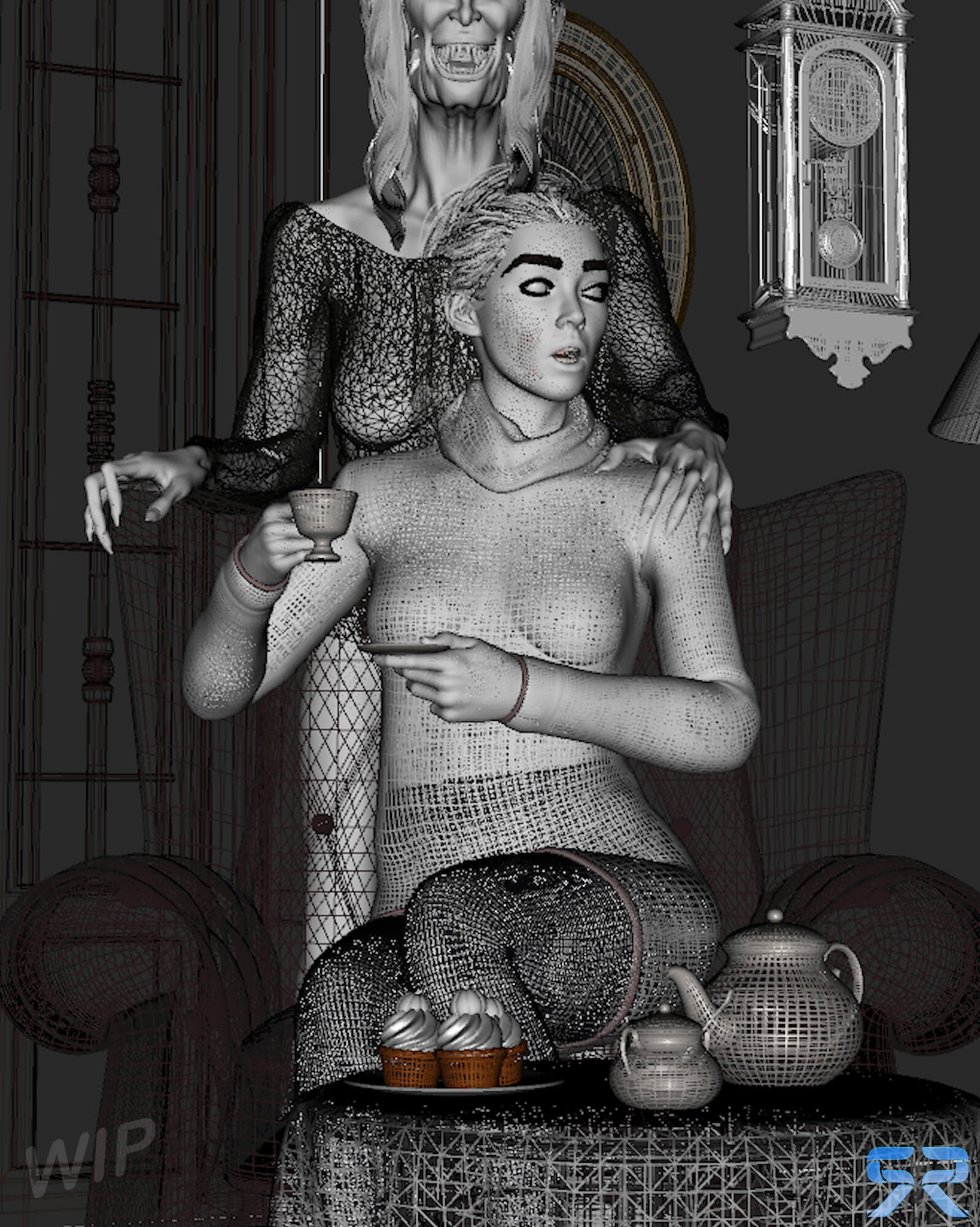 I insist 3D Render, Digital Artwork by Salvor Ross