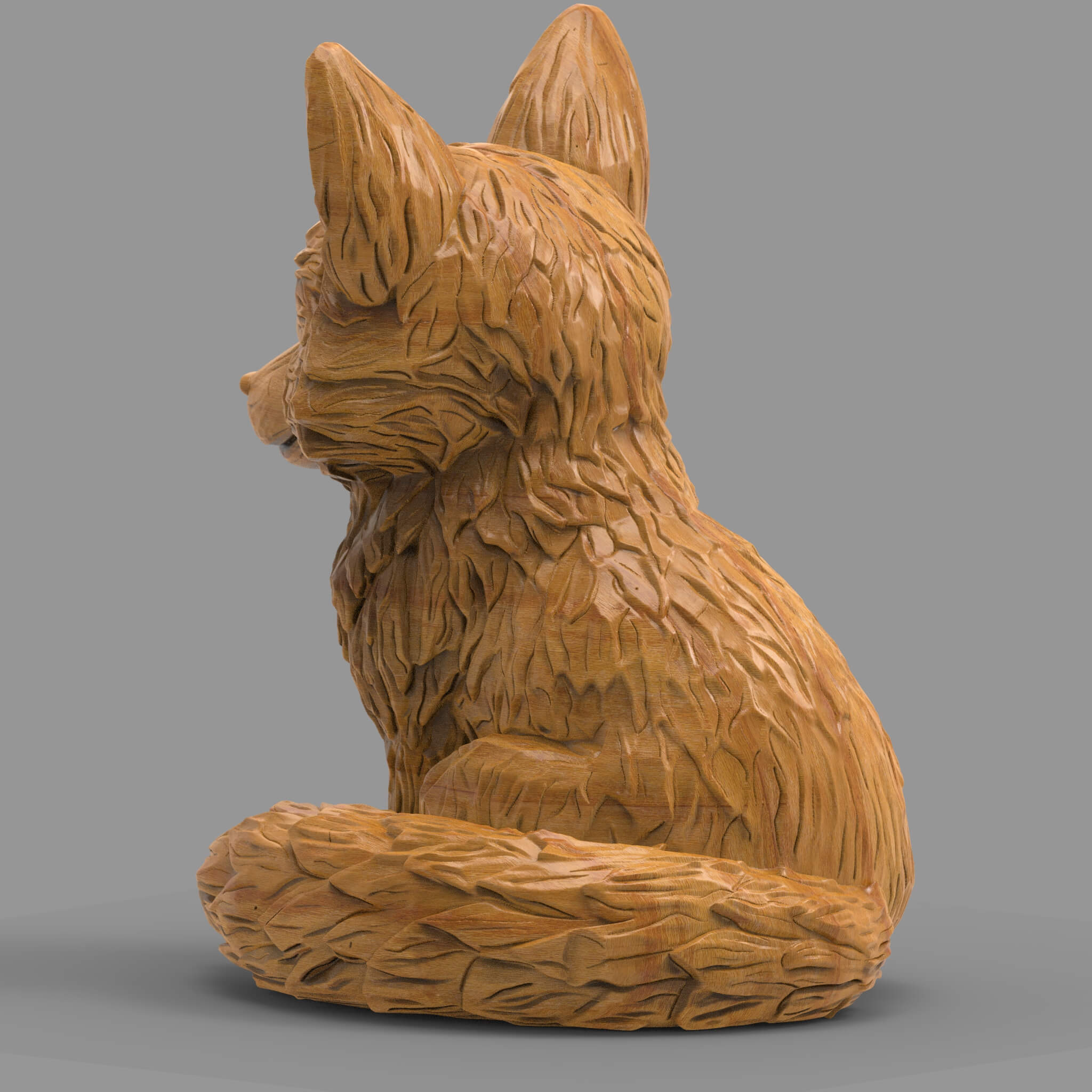 Chibi Stylized Fox 3d Print Model 3D Model