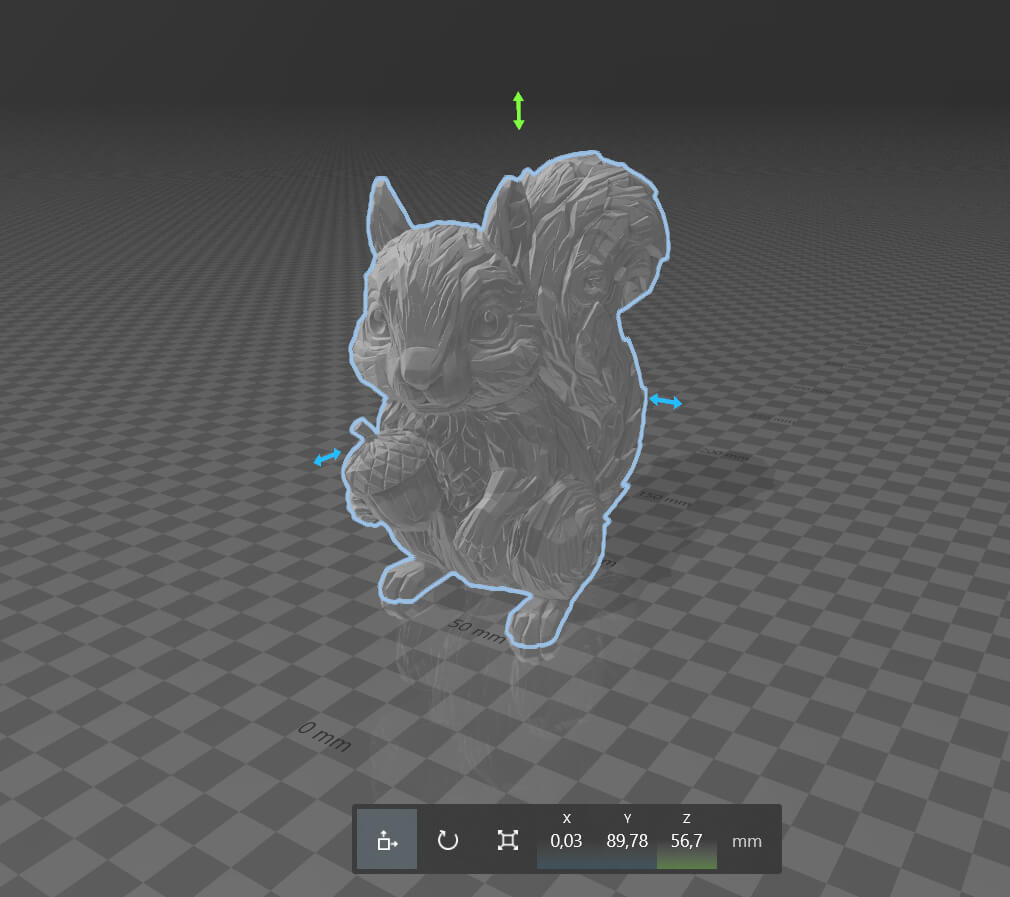 Cute Carved Wood Squirrel 3D Print Model 3D Model