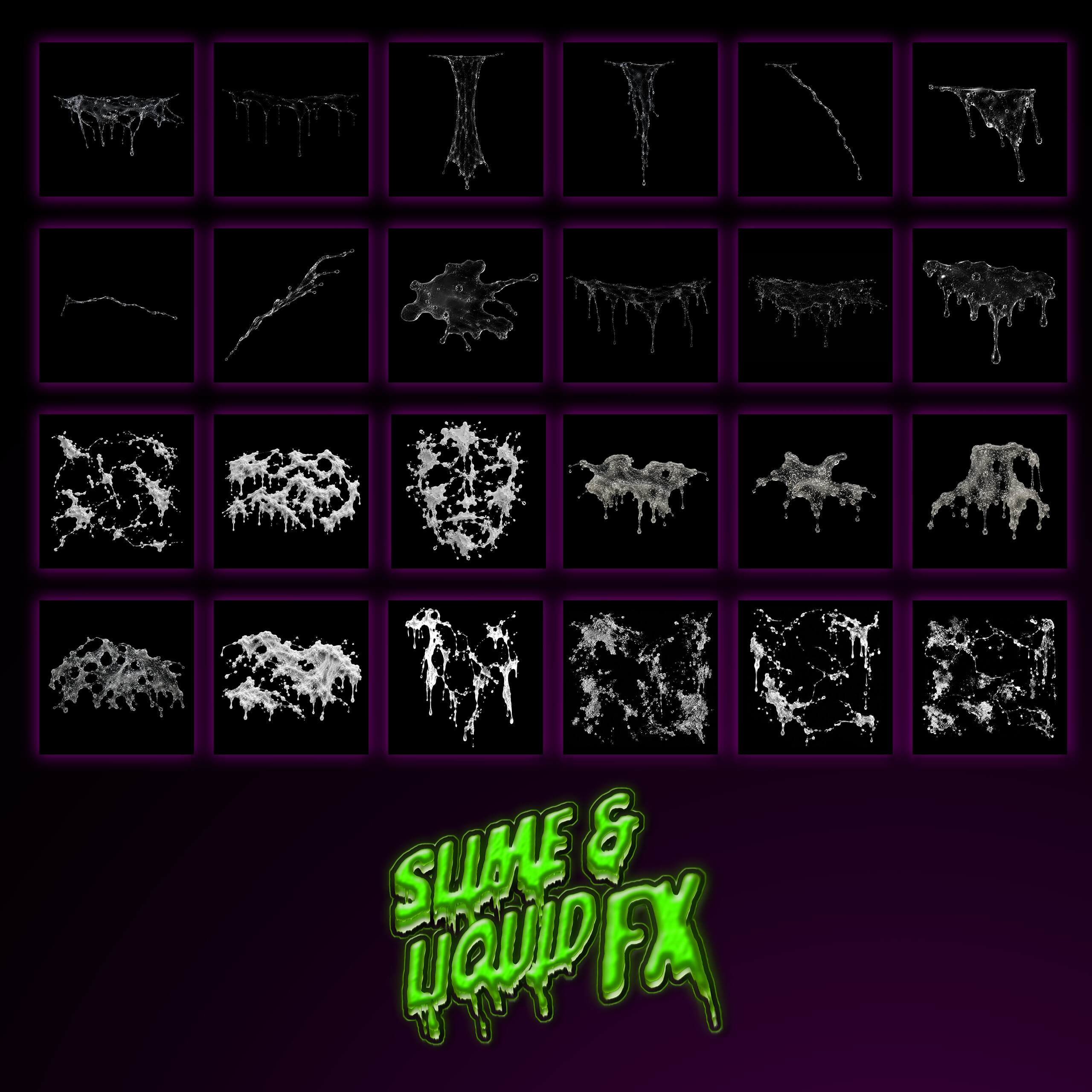 Slime & Liquid FX for Photoshop Brush or Tool