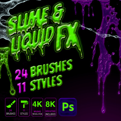 Slime & Liquid FX for Photoshop