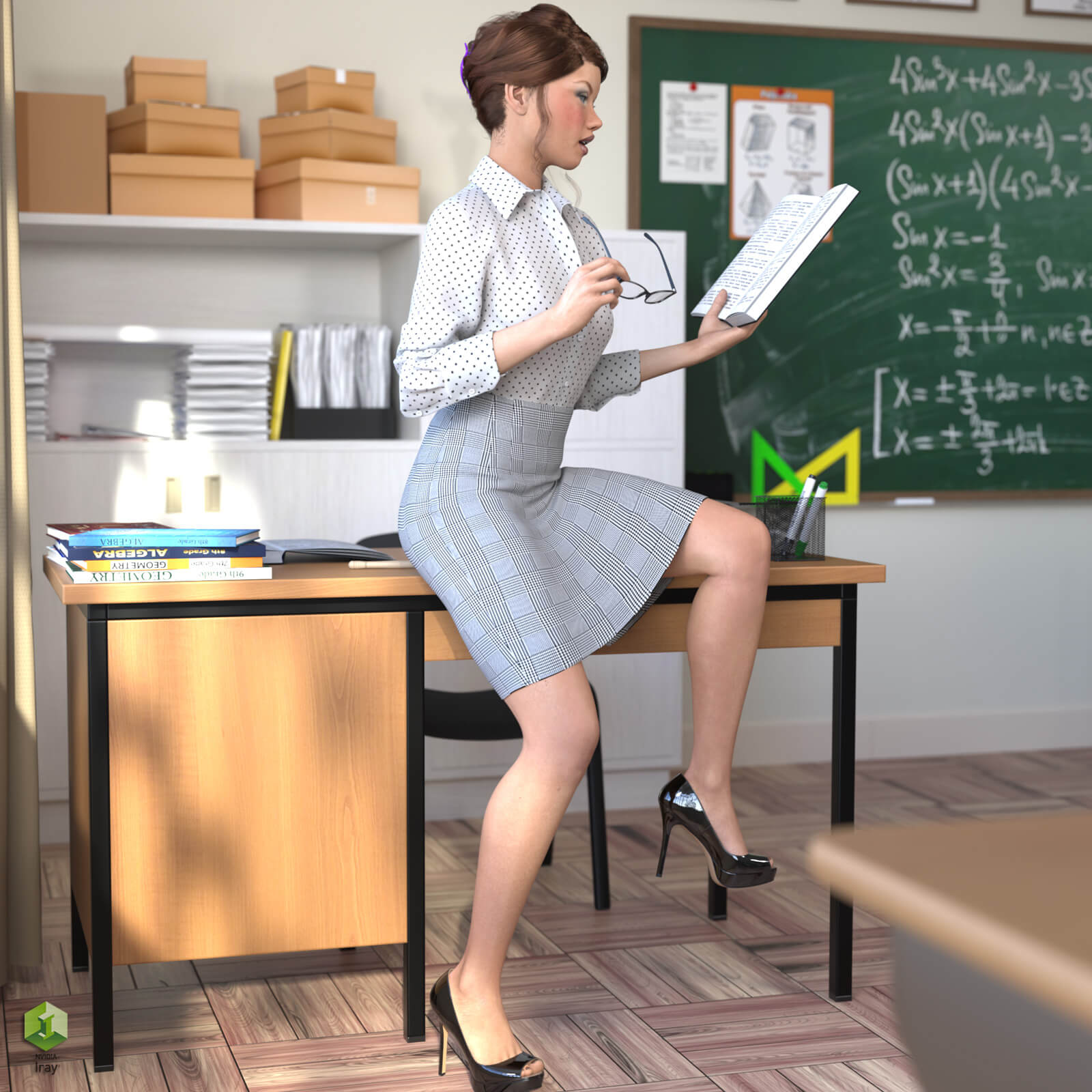 STZ Hot Teacher Daz Content