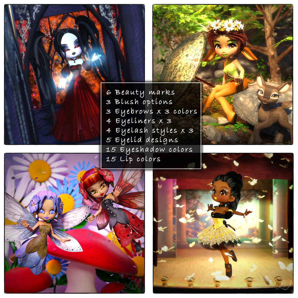 SB Cookie Makeups Daz Content