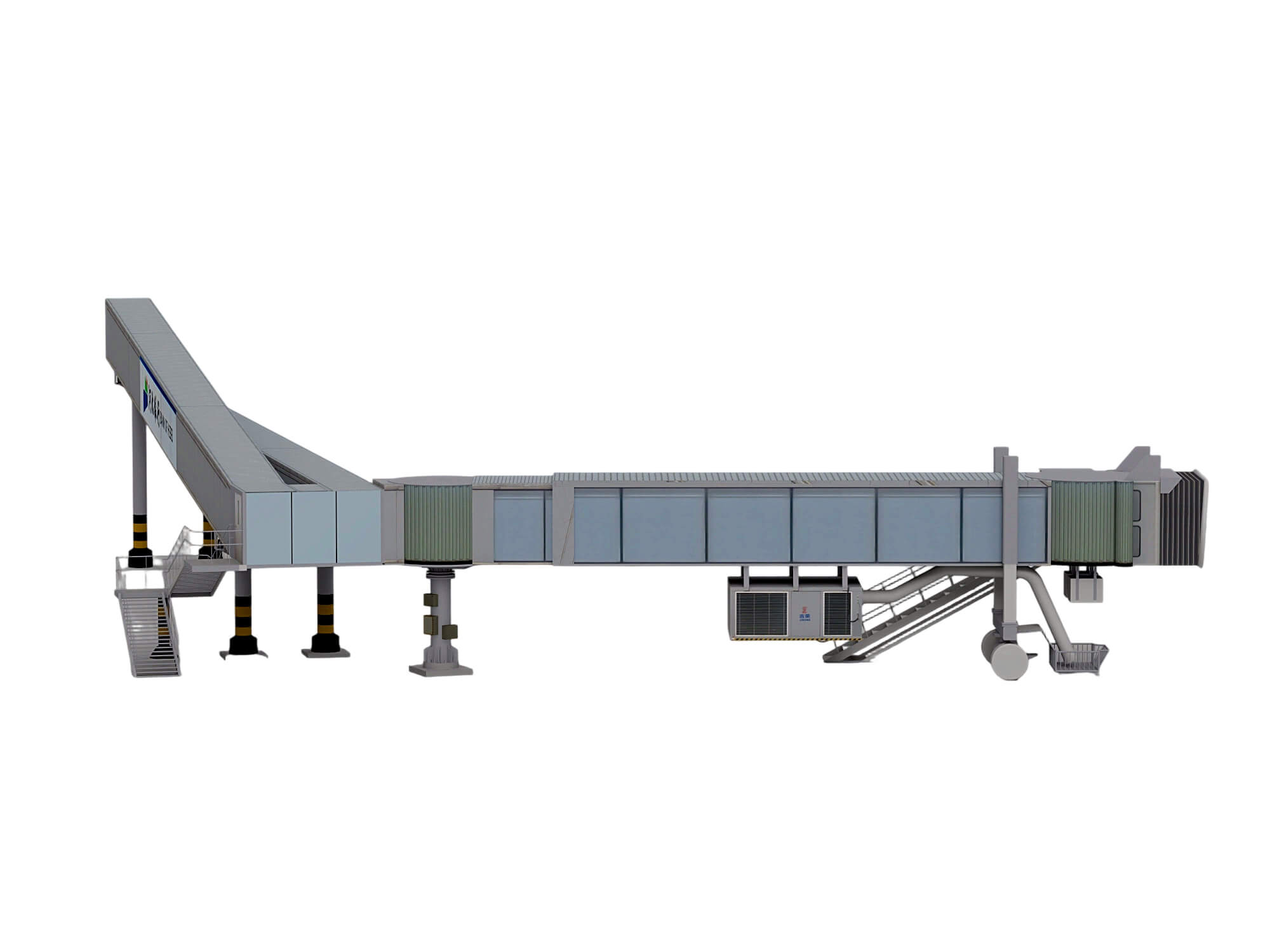 Airport Passenger Boarding Bridge 3D Model Jetway Equipment 3D Model
