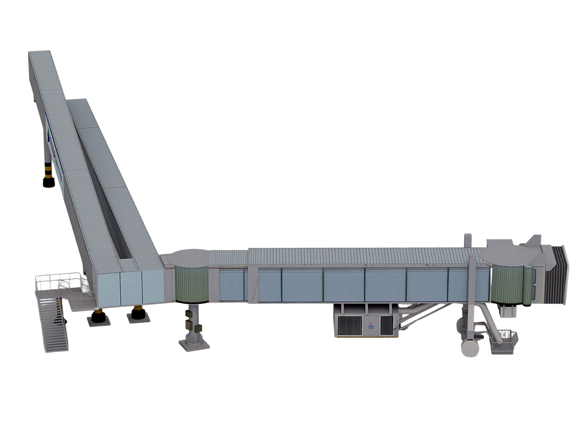 Airport Passenger Boarding Bridge 3D Model Jetway Equipment 3D Model