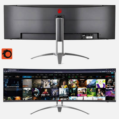 AOC Ultrawide Curved Gaming Monitor 3D Model 3D Model