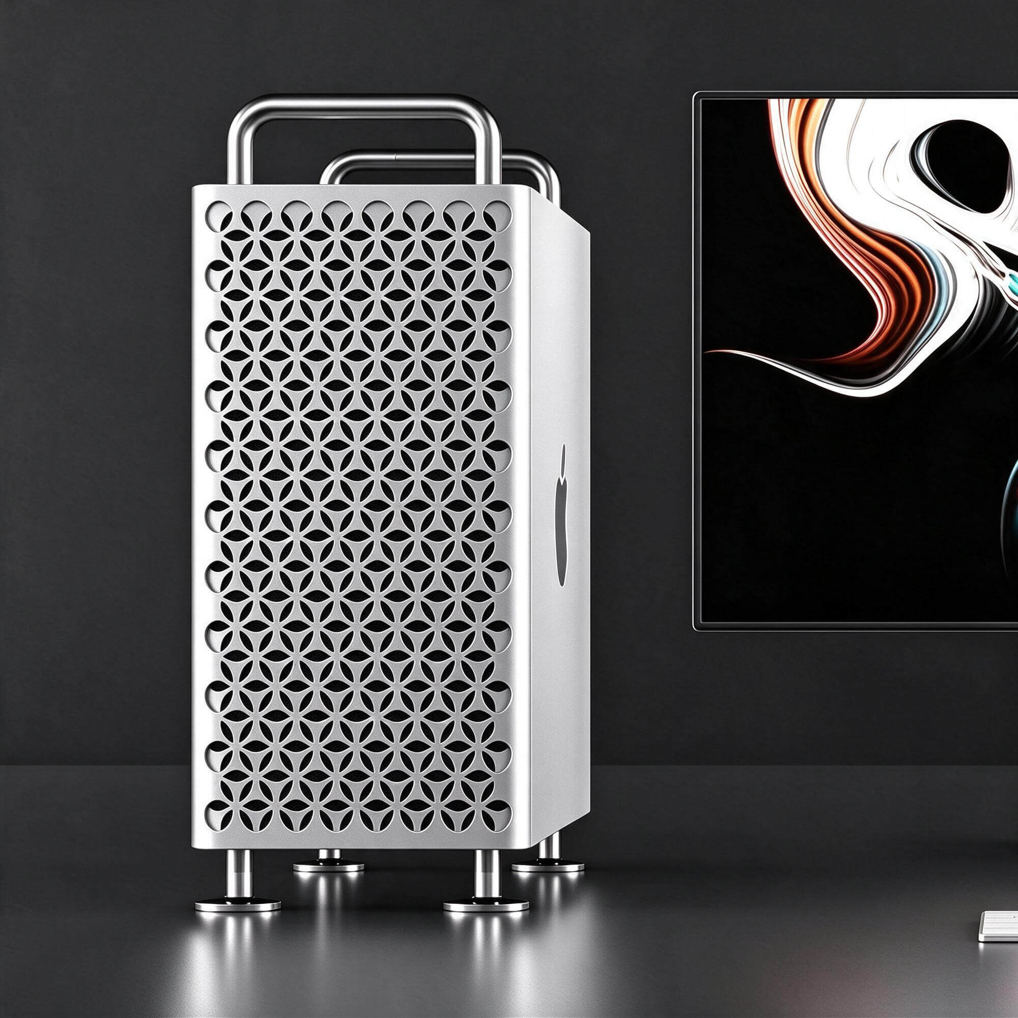 Apple Mac Pro and Studio Display Computer Set 3D Model 3D Model
