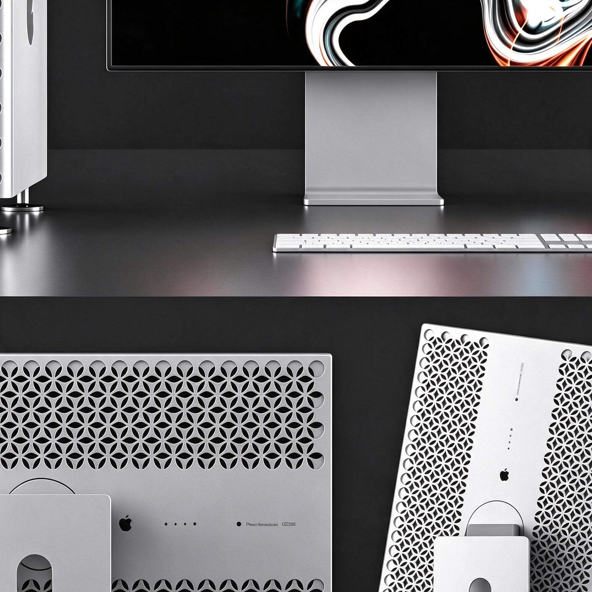 Apple Mac Pro and Studio Display Computer Set 3D Model 3D Model