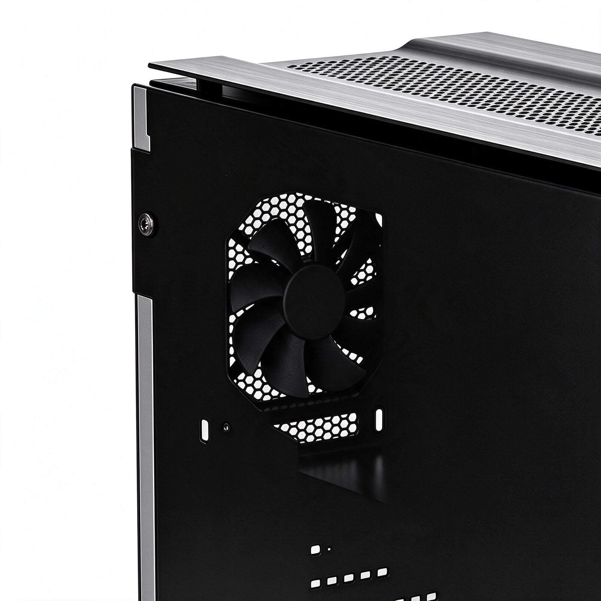 Black Brushed Aluminum PC Tower Case 3D Model 3D Model