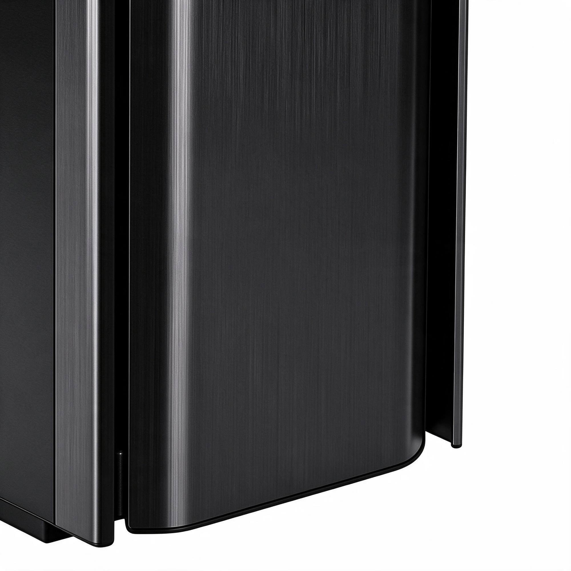 Black Brushed Aluminum PC Tower Case 3D Model 3D Model