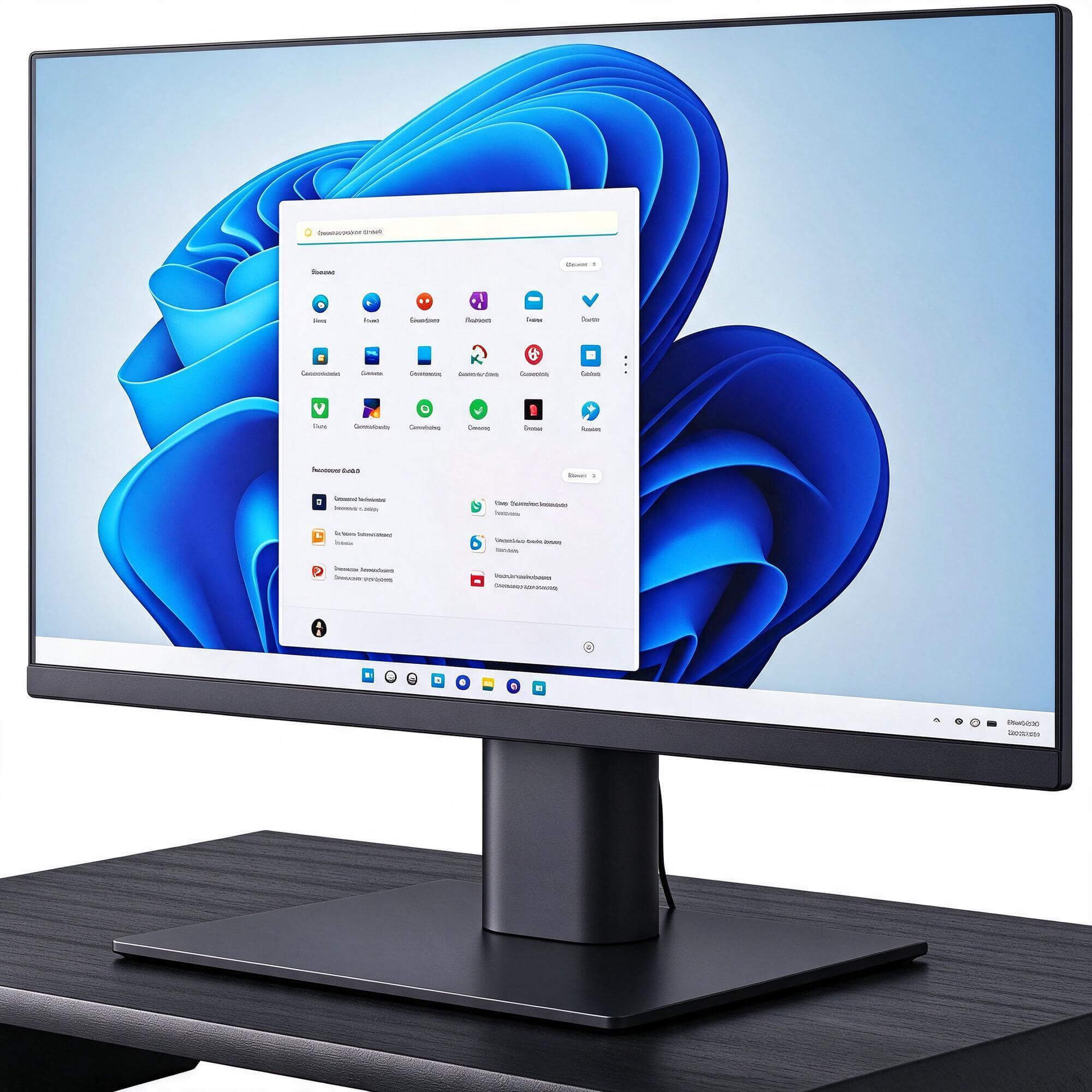 Desktop Computer Set with Monitor Stand and Speakers 3D Mode 3D Model