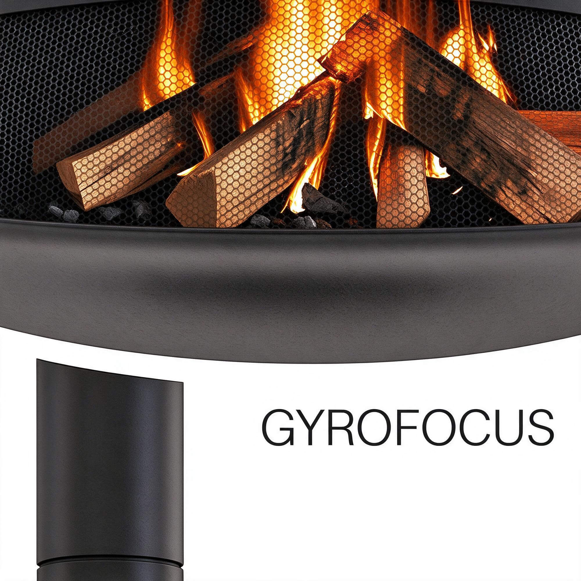 Gyrofocus Rotating Suspended Wood Burning Fireplace 3D Model 3D Model