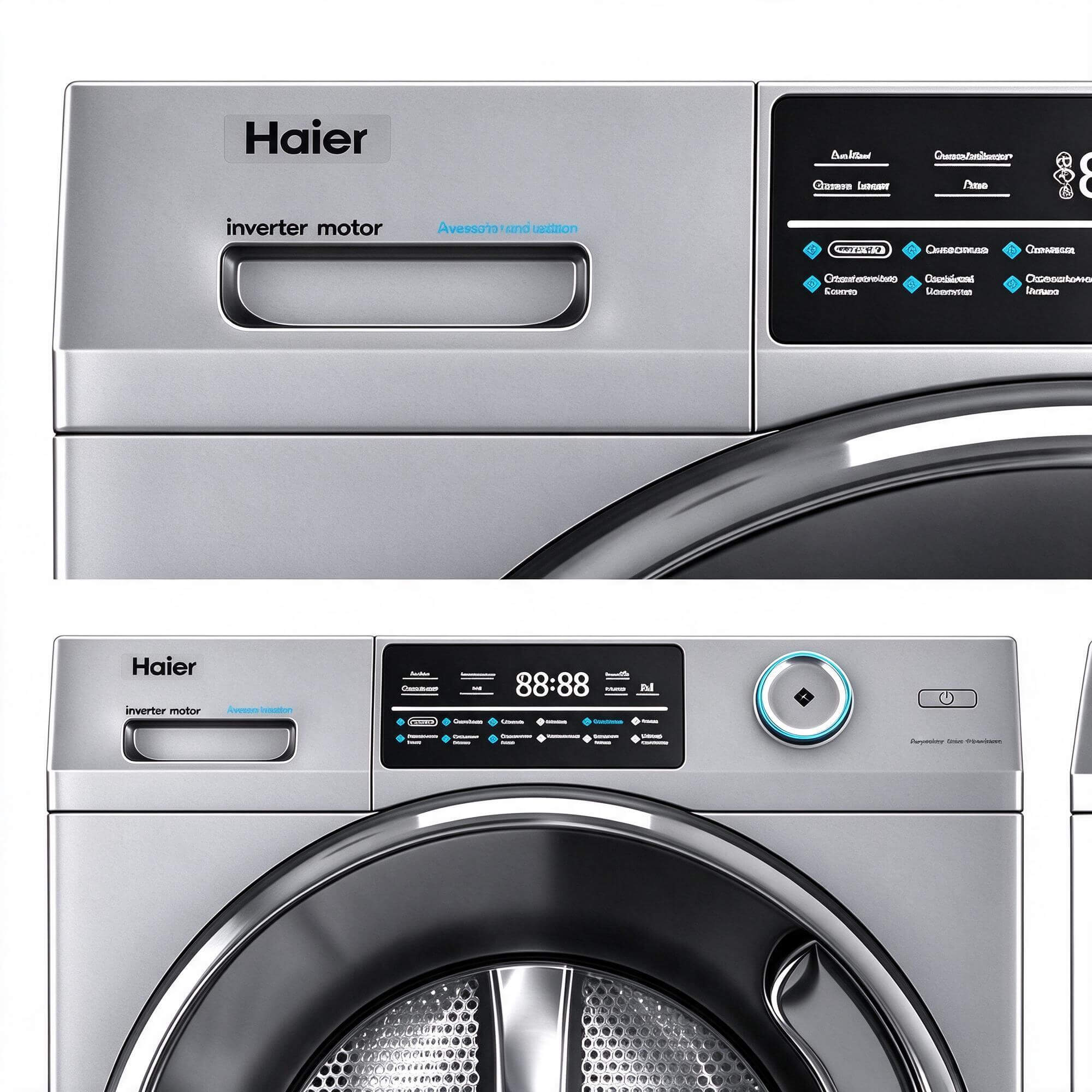 Haier Inverter Front Load Washing Machine 3D Model 3D Model