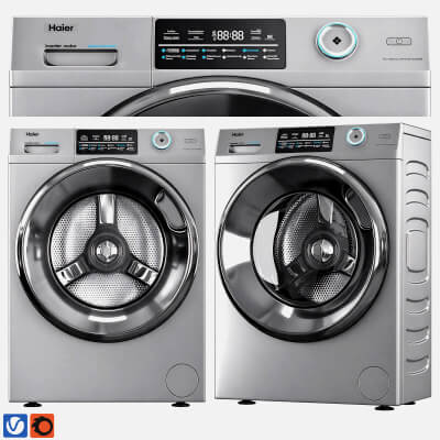 Haier Inverter Front Load Washing Machine 3D Model