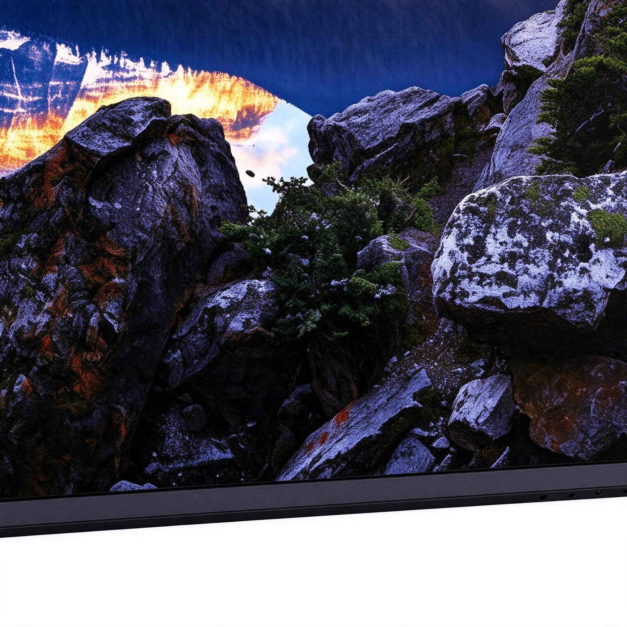 Large Black Flat Panel Digital Display Screen 3D Model 3D Model