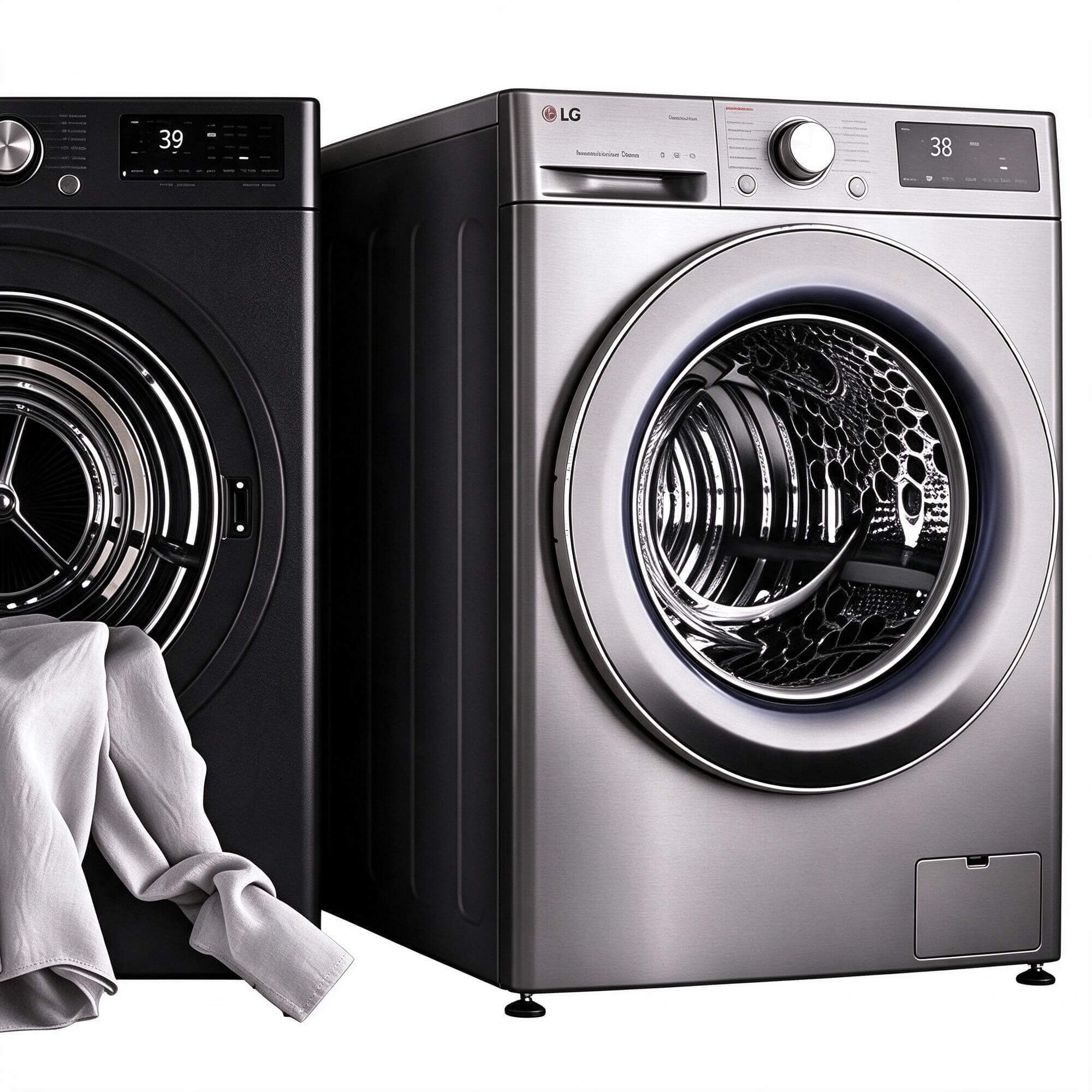 LG front load washing machine collection 3D Model