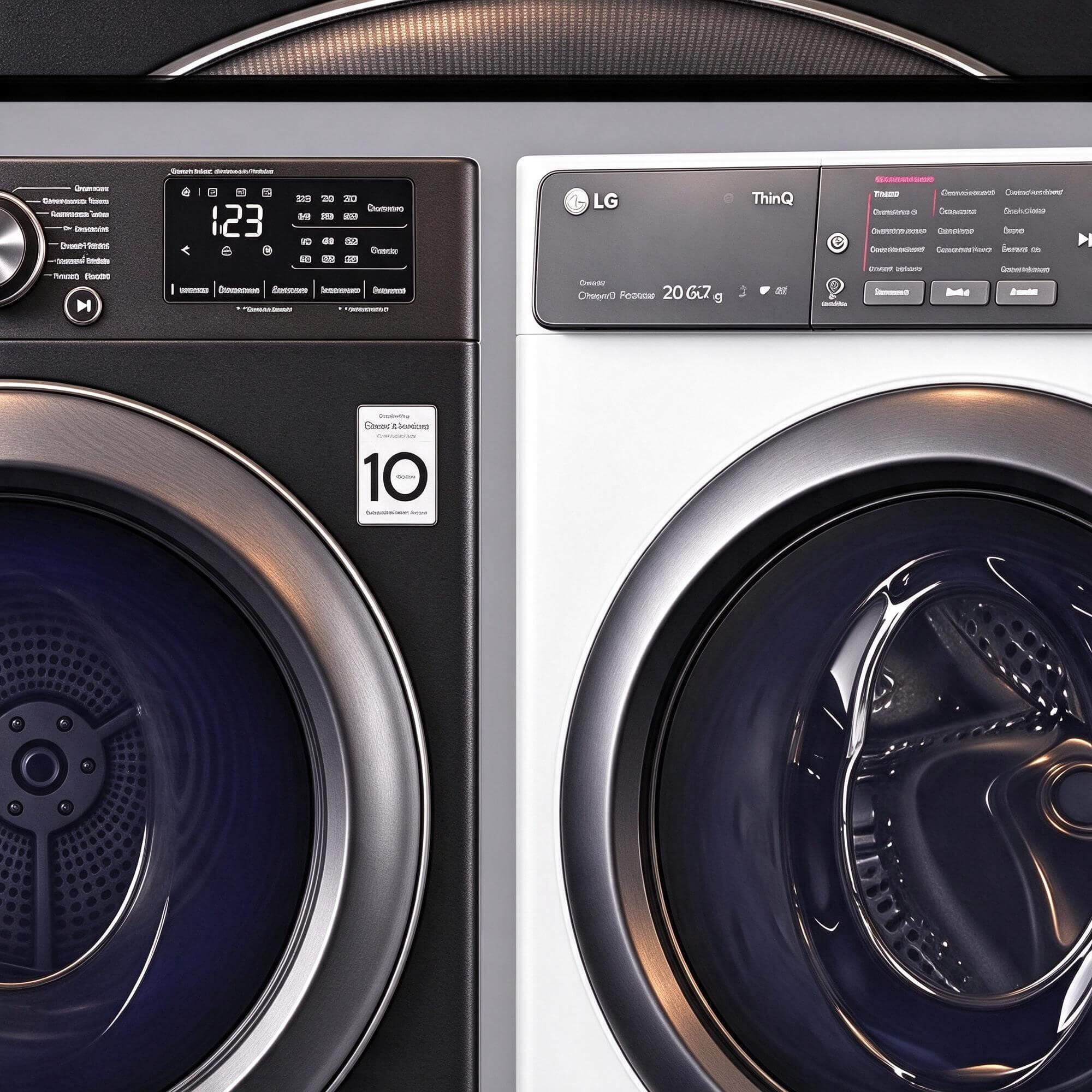 LG ThinQ Heat Pump 9kg Tumble Dryer 3D Model