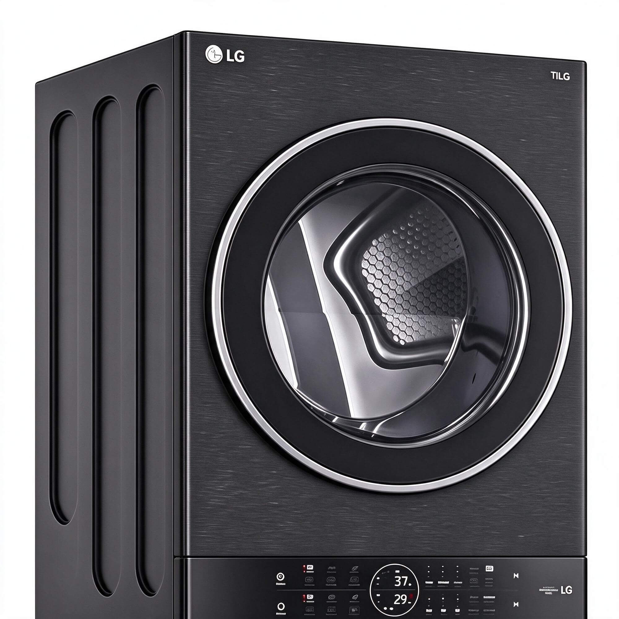 LG ThinQ Stacked Washer Dryer Tower 3D Model 3D Model