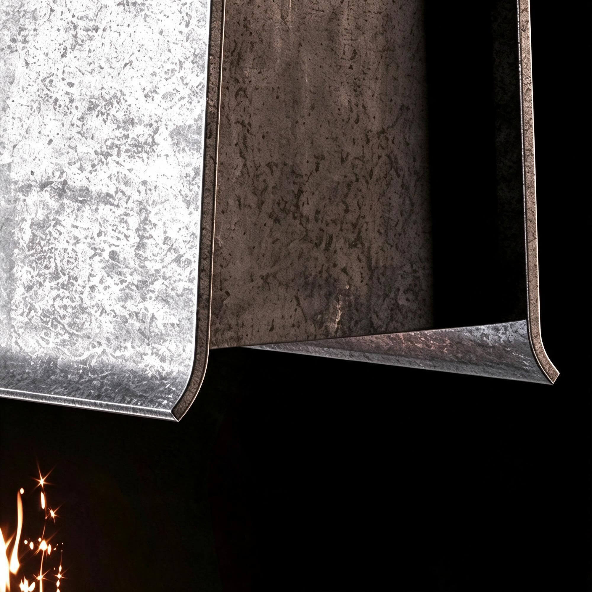 Modern Rectangular Textured Stone Bio Fireplace 3D Model 3D Model