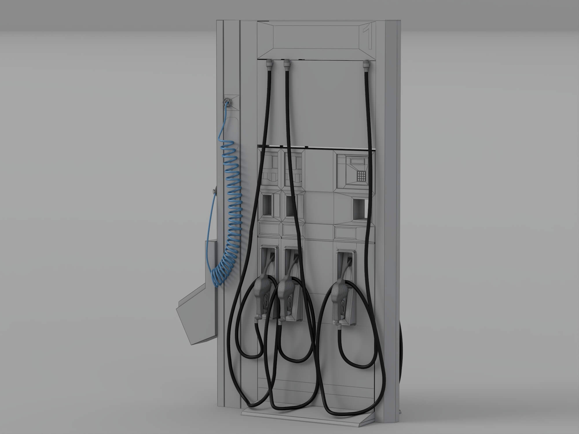 Pemex Branded Gas Station Fuel Dispenser Two Angle Set 3D Model