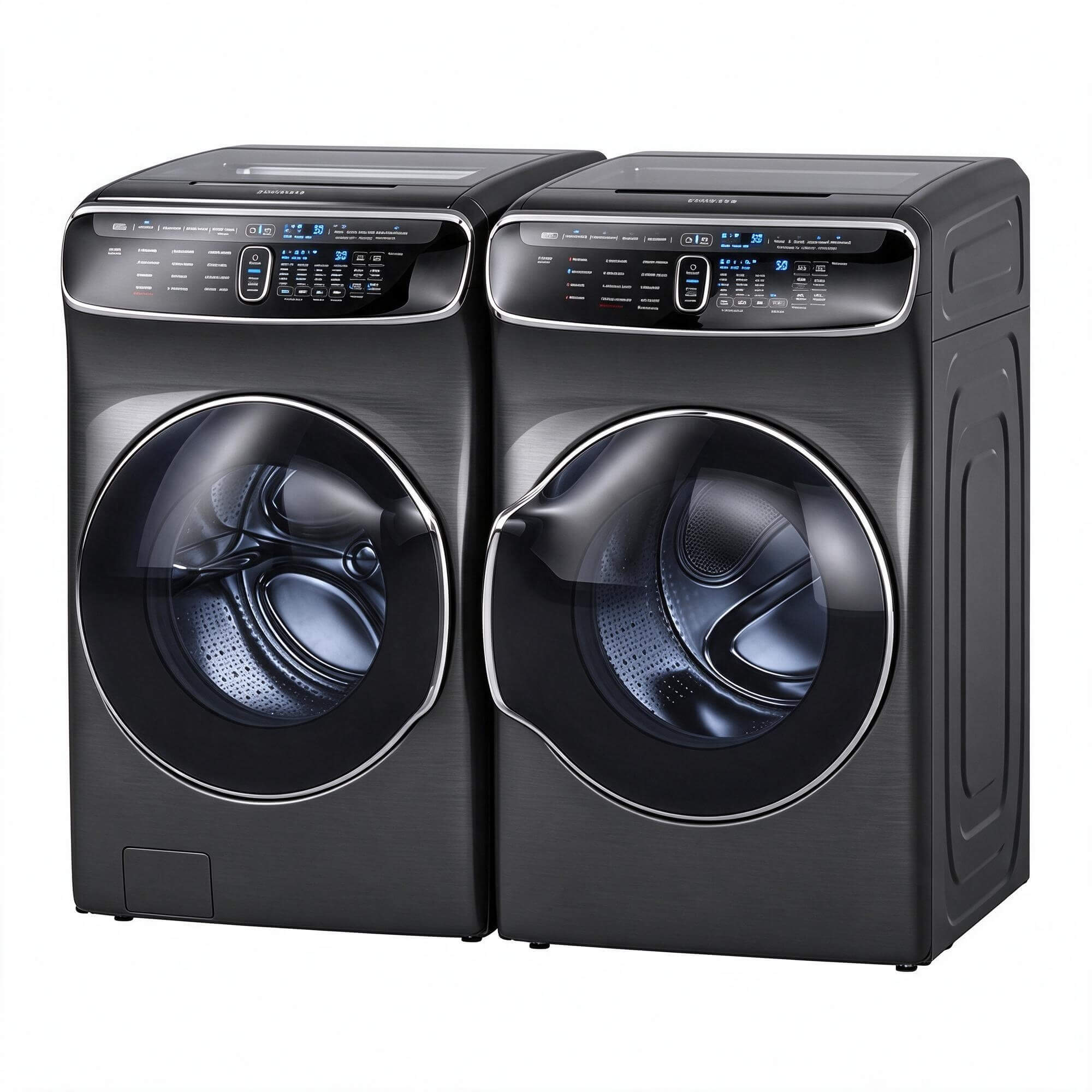 Samsung Front Load Washer and Dryer Pair 3D Model 3D Model