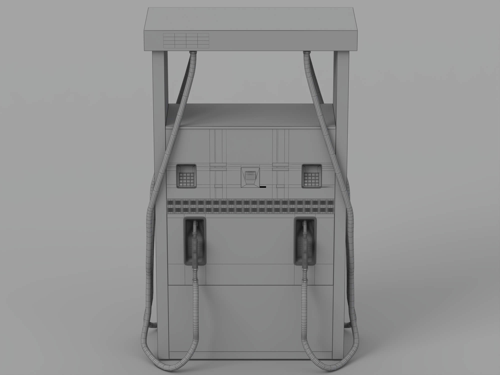 Sinopec Branded Dual Nozzle Gasoline Fuel Dispenser 3D Model