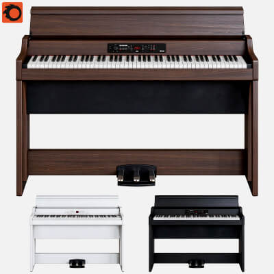 Upright Digital Piano 3 Color Versions 3D Model