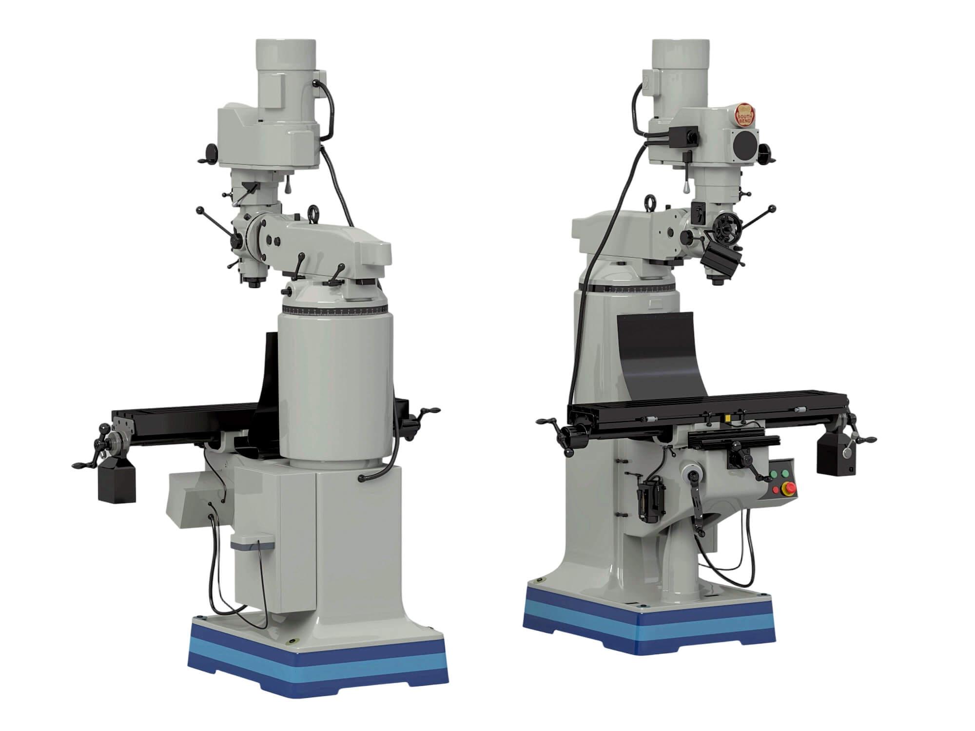 Vertical Milling Machine 3D Model 3D Model